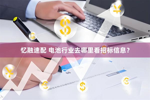 忆融速配 电池行业去哪里看招标信息？